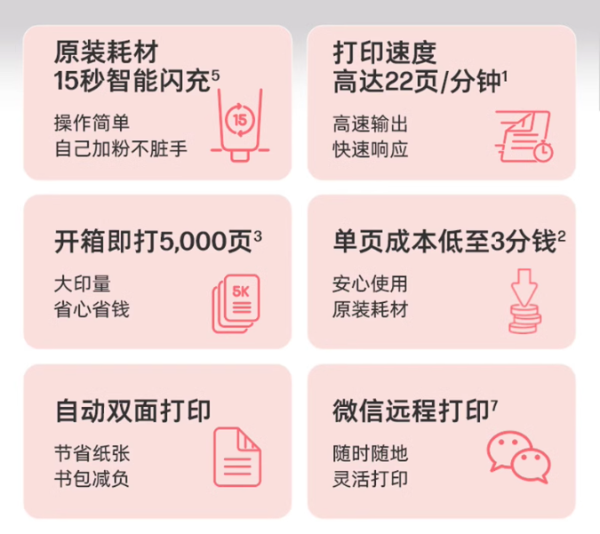 惠普Tank2606dw黑白激光自动双面打印机一体机sdw手机无线wifi网络复印扫描A4小型家用办公专用原装加粉